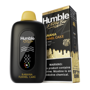 Humble x Fifty Bar Banana Funnel Cake disposable vape